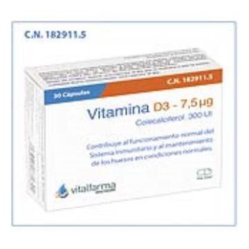 Vitamina D3 7,5Mcg. (300Ui)...
