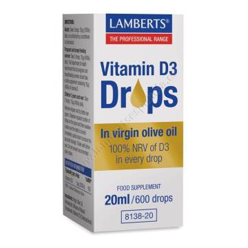 Vitamina D3 Gotas 20Ml.