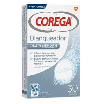 Corega Blanqueador 30Tabs.
