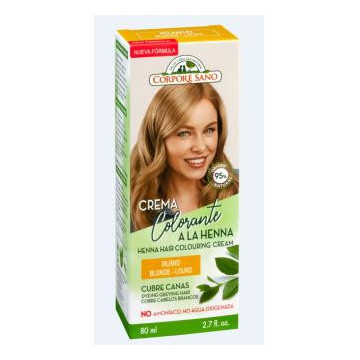 Crema Colorante Henna Rubio...